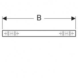 Поличка для ванної Geberit iCon 37 см ДСП натуральний дуб/меламін деревна структура 841339000