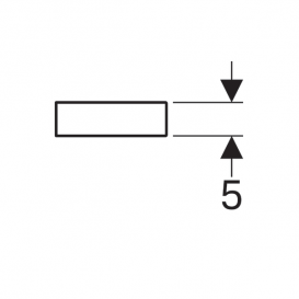 Полочка для ванной Geberit iCon 60 см ДСП лава/матовое покрытие 841961000