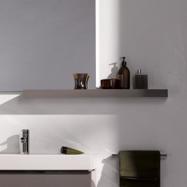 Полочка для ванной Geberit iCon 60 см ДСП платиновый/высокоглянцевое покрытие 840962000