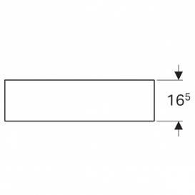 Полочка для ванной Geberit iCon 60 см ДСП платиновый/высокоглянцевое покрытие 840962000