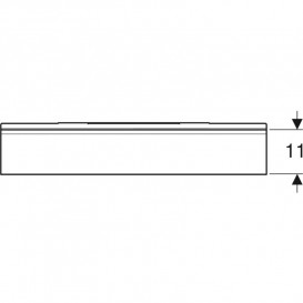Полиця для ванної Geberit iCon 67,5x5,5x13 см сталь білий матовий 502.327.01.3