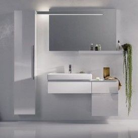 Полочка для ванной Geberit iCon 90 см ДСП белый/высокоглянцевое покрытие 840990000