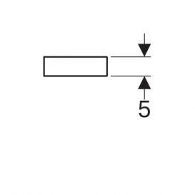 Полочка для ванной Geberit iCon 90 см ДСП лава/матовое покрытие 841991000