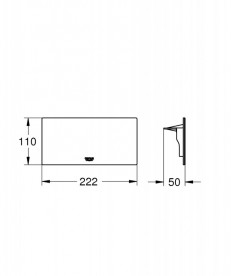 Поличка для ванної Grohe Plus на змішувач пластик білий 40954000