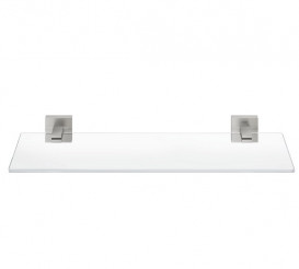 Полиця для ванної Grohe QuickFix Start Cube 53 см суперсталь/прозоре скло 41109DC0