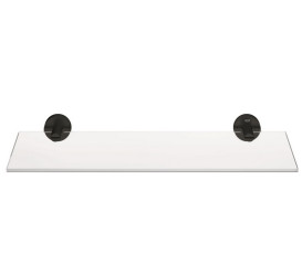 Полочка для ванной Grohe QuickFix Start 53 см черный матовый/прозрачное стекло 412022430