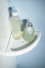 Поличка для ванної Haceka Yoly кутова пластик білий 1137989