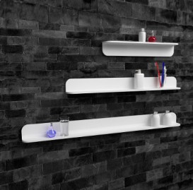 Полочка для ванной IStone Cube 120 см белый матовый WD0143