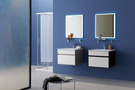 Полочка для ванной Kolpa-san 60х12 см прозрачное стекло 529160