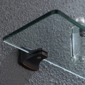 Поличка для ванної Kraus Fortis скляна 50 см прозора KEA-13345ORB