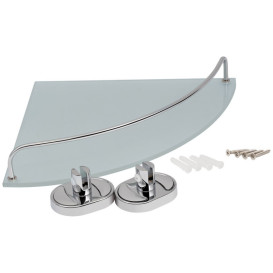 Полочка для ванной Kroner KRM Elbe-ACG2921-1 угловая стекло CV022897