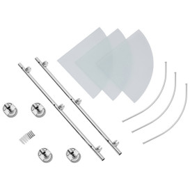 Полочка для ванной Kroner KRM Elbe-ACG2907-3 угловая стекло CV022867