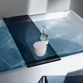 Полиця для ванної Laufen Kartell 75 см пластик сірий H3853320850001