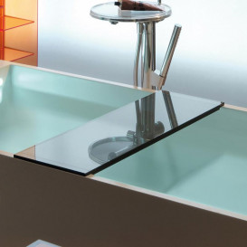 Полиця для ванної Laufen Kartell 75 см пластик сірий H3853320850001