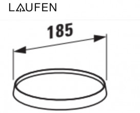 Полочка для ванной Laufen Kartell пластик хромированный H3853330040001
