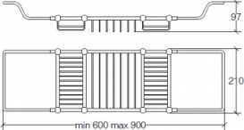 Полочка для ванной Lineabeta Venessia металл хром 52924.29