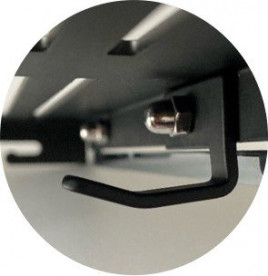 Полочка для ванной Ravak Slim C алюминий/латунь черный/хром X07P576