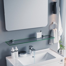 Полочка для ванной Sanwerk 700х120х6 мм стеклянная сверхпрозрачная ZC0000157