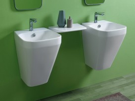 Поличка для ванної Simas Baden Baden 40х27 см кераміка білий DE 15