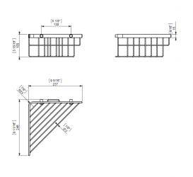 Поличка для ванної Sonia Contract-Hospitality кутова хром 157518
