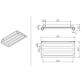Поличка для ванної Sonia Contract-Hospitalit білий матовий 173792