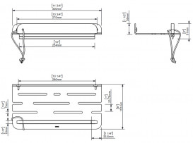Полочка для ванной Sonia Quick со скребком алюминий белый матовый 184927