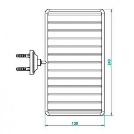 Полиця для ванної THG Savannah комбінована золото G52 D03 02620