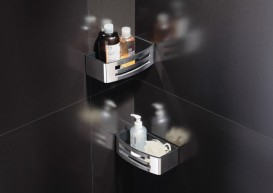 Полочка для ванной Volle Teo латунь/пластик хром/белый 15-88-755W