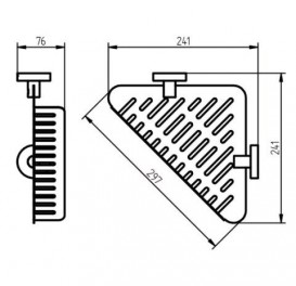 Поличка-кошик для ванної Haceka Kosmos кутова хром 1186615