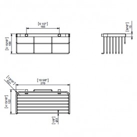 Поличка-корзинка для ванної Sonia Contract-Hospitality хром 157549