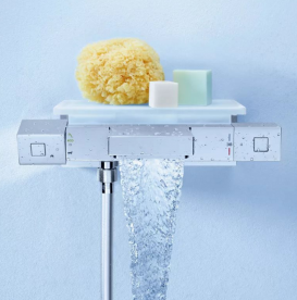 Поличка-мильниця для ванни Grohe Grohtherm Cube пластик білий да Вінчі 18700000