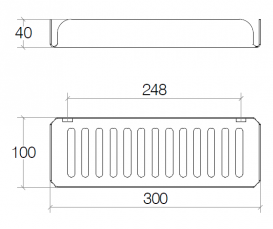 Полочка в душевую кабину Lineabeta Filo хром полированный 50035.29