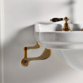 Полотенцедержатель бічній для раковини Kerasan Waldorf 40см бронза 740893