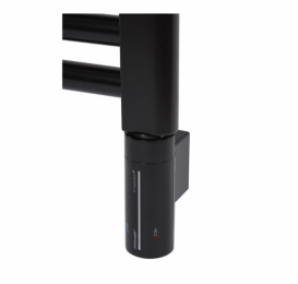 Полотенцесушитель электрический Zehnder Virando с тэном HOTS скрытого монтажа черный матовый AB-120-060-9017-HOTS-HID