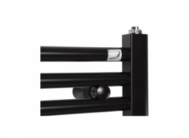 Полотенцесушитель электрический Zehnder Virando с тэном HOTS скрытого монтажа черный матовый AB-120-060-9017-HOTS-HID
