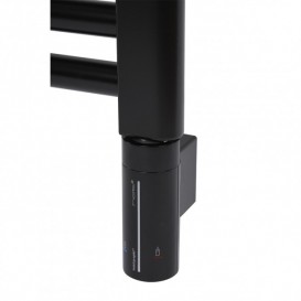 Полотенцесушитель электрический Zehnder Klaro с тэном hots скрытого монтажа черный матовый ZSL-120-050-9017-HOTS-HID