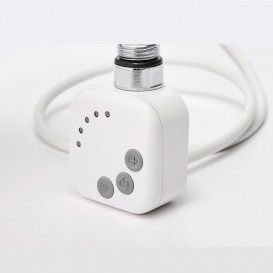 Полотенцесушитель электрический Zehnder Virando с тэном HEC с проводом белый AB-120-050-9016-HEC-SC