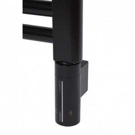 Полотенцесушитель электрический Zehnder Virando с тэном HOTS скрытого монтажа черный матовый AB-120-050-9017-HOTS-HID