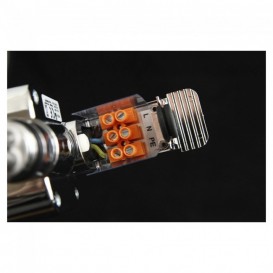 Полотенцесушитель электрический Zehnder Virando с тэном HEC скрытого монтажа черный матовый AB-080-050-9017-HEC-HID