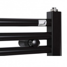 Полотенцесушитель электрический Zehnder Virando с тэном NEX скрытого монтажа черный матовый AB-080-050-9017-NEX-HID