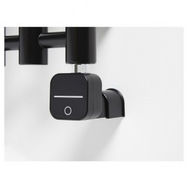 Полотенцесушитель комбинированный Zehnder Virando с тэном NEX скрытого монтажа черный матовый AB-120-050-9017-NEX-MB