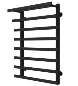 Сушка для рушників водяна Deffi Agata П8 400x800 бічне праве підключення чорний A.AG.80.40.8.B.C