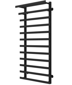 Полотенцесушитель водяной Deffi Agata П12 500x1200 нижнее подключение черный A.AG.120.50.12.B.A