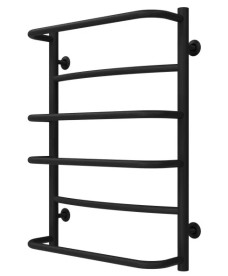 Полотенцесушитель водяной Deffi Аквамикс П6 400х700 боковое левое подключение черный C.AM.70.40.6.B.B