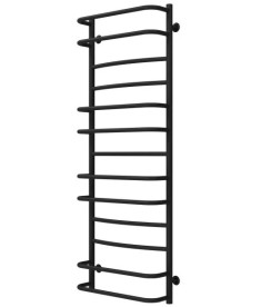 Полотенцесушитель водяной Deffi Аквамикс П13 500х1400 боковое левое подключение черный C.AM.140.50.13.B.B