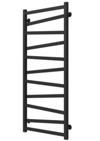 Полотенцесушитель водяной Deffi Alpha П11 500х1200 боковое правое подключение черный A.AL.120.50.11.B.C
