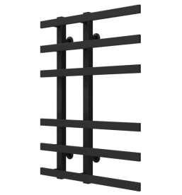 Сушка для рушників водяна Deffi Atena П6 150х700 нижнє підключення чорний A.AT.70.15.6.B.A