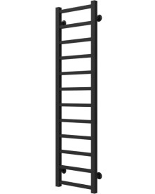 Полотенцесушитель водяной Deffi Forest П12 300х1200 нижнее подключение черный A.FR.120.30.12.B.A