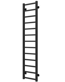 Полотенцесушитель водяной Deffi Forest П13 300х1400 боковое левое подключение черный A.FR.140.30.13.B.B