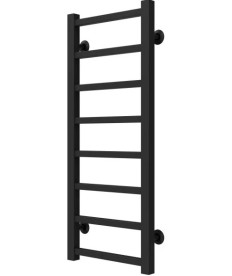 Полотенцесушитель водяной Deffi Forest П10 400х1000 боковое правое подключение черный A.FR.100.40.10.B.C